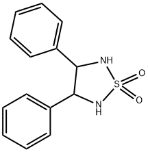 1,2,5-Thiadiazolidine, 3,4-diphenyl-, 1,1-dioxide 化学構造式