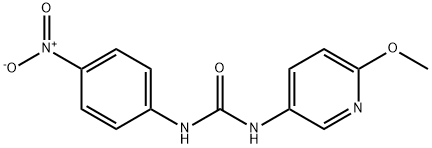 1-(6-Methoxy-3-pyridyl)-3-(4-nitrophenyl)urea Structure