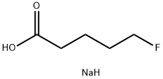 sodium 5-fluoropentanoate 化学構造式