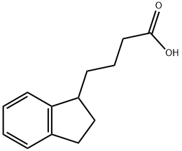 4-(2,3-dihydro-1H-inden-1-yl)butanoic acid Struktur