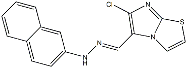 6-chloroimidazo[2,1-b][1,3]thiazole-5-carbaldehyde 2-naphthylhydrazone,384845-96-9,结构式