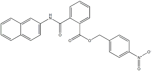 4-nitrobenzyl 2-[(2-naphthylamino)carbonyl]benzoate Structure