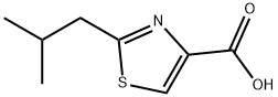 2-(2-甲基丙基)-1,3-噻唑-4-羧酸,386730-36-5,结构式