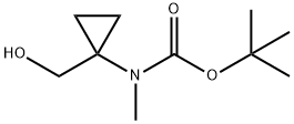 Tert-Butyl(1-(Hydroxymethyl)cyclopropyl)methylcarbamate Structure