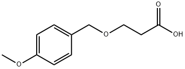 3-[(4-methoxyphenyl)methoxy]propanoic acid Structure