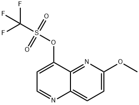 Methanesulfonic acid, 1,1,1-trifluoro-, 6-methoxy-1,5-naphthyridin-4-yl ester