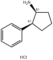 Cyclopentanamine, 2-phenyl-, hydrochloride,cis- Structure