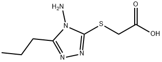 2-[(4-氨基-5-丙基-4H-1,2,4-三唑-3-基)巯基]乙酸,397291-10-0,结构式