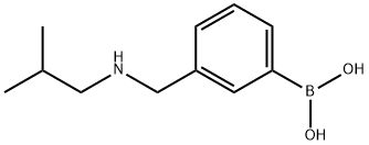 (3-((isobutylamino)methyl)phenyl)boronic acid Struktur