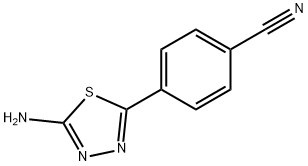 4-(5-氨基-[1,3,4]噻二唑-2-YL)-苯甲氰 结构式