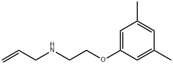 N-allyl-N-[2-(3,5-dimethylphenoxy)ethyl]amine 结构式