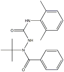 2-benzoyl-2-tert-butyl-N-(2,6-dimethylphenyl)hydrazinecarboxamide Structure