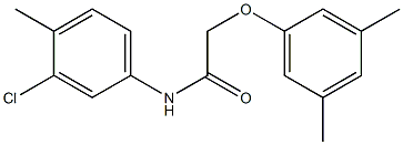 N-(3-chloro-4-methylphenyl)-2-(3,5-dimethylphenoxy)acetamide Structure