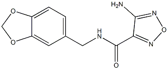 4-amino-N-(1,3-benzodioxol-5-ylmethyl)-1,2,5-oxadiazole-3-carboxamide Structure