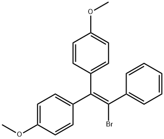 Benzene, 1,1'-(2-bromo-2-phenylethenylidene)bis[4-methoxy- Structure