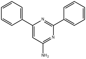 4-Amino-2,6-diphenylpyrimidine Struktur