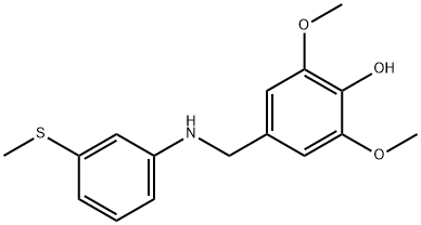 2,6-dimethoxy-4-({[3-(methylsulfanyl)phenyl]amino}methyl)phenol|