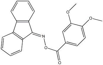 9H-fluoren-9-one O-(3,4-dimethoxybenzoyl)oxime Structure