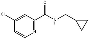 4-Chloro-2-[(cyclopropylmethyl)aminocarbonyl]pyridine Structure