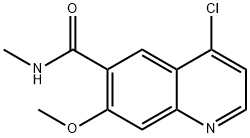 4-氯-7-甲氧基-N-甲基喹啉-6-羧酰胺,417723-63-8,结构式