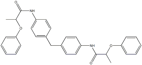 2-phenoxy-N-(4-{4-[(2-phenoxypropanoyl)amino]benzyl}phenyl)propanamide Structure