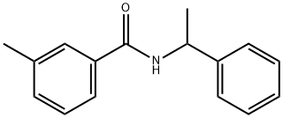 3-methyl-N-(1-phenylethyl)benzamide Struktur