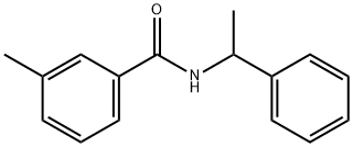 3-methyl-N-(1-phenylethyl)benzamide 结构式