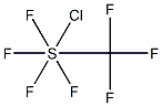 sulfur, chlorotetrafluoro-(trifluoromethyl) Structure