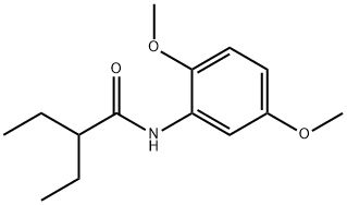 N-(2,5-dimethoxyphenyl)-2-ethylbutanamide 化学構造式