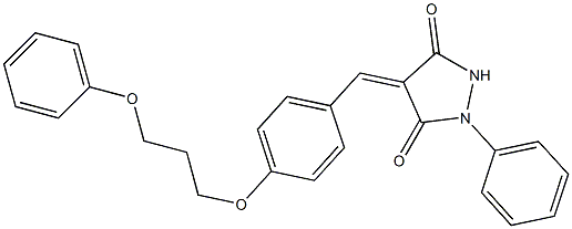 4-[4-(3-phenoxypropoxy)benzylidene]-1-phenyl-3,5-pyrazolidinedione,428857-42-5,结构式