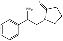 1-(2-氨基-2-苯基乙基)吡咯烷-2-酮 结构式