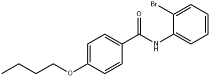 N-(2-bromophenyl)-4-butoxybenzamide 结构式