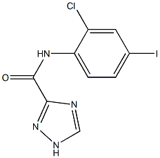 N-(2-chloro-4-iodophenyl)-1H-1,2,4-triazole-3-carboxamide,431940-75-9,结构式