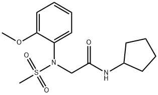 431993-48-5 N-cyclopentyl-2-[2-methoxy(methylsulfonyl)anilino]acetamide