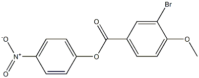 4-nitrophenyl 3-bromo-4-methoxybenzoate 结构式