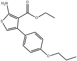 ethyl 2-amino-4-(4-propoxyphenyl)thiophene-3-carboxylate,433698-05-6,结构式