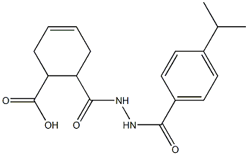 6-{[2-(4-isopropylbenzoyl)hydrazino]carbonyl}-3-cyclohexene-1-carboxylic acid Struktur