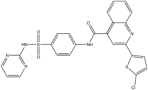 2-(5-chloro-2-thienyl)-N-{4-[(2-pyrimidinylamino)sulfonyl]phenyl}-4-quinolinecarboxamide|