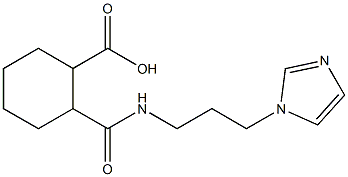 2-({[3-(1H-imidazol-1-yl)propyl]amino}carbonyl)cyclohexanecarboxylic acid,438465-64-6,结构式