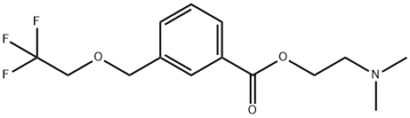 2-(dimethylamino)ethyl 3-[(2,2,2-trifluoroethoxy)methyl]benzoate 结构式