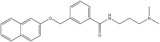 N-[3-(dimethylamino)propyl]-3-[(2-naphthyloxy)methyl]benzamide,438474-52-3,结构式