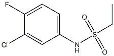 N-(3-氯-4-氟苯基)乙磺酰胺, 438608-08-3, 结构式