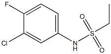 N-(3-氯-4-氟苯基)乙磺酰胺,438608-08-3,结构式