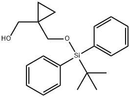 [1-(tert-Butyldiphenylsilanyloxymethyl)-cyclopropyl]-methanol 化学構造式