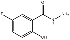 Benzoic acid, 5-fluoro-2-hydroxy-, hydrazide, 443-10-7, 结构式