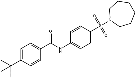 N-[4-(1-azepanylsulfonyl)phenyl]-4-(tert-butyl)benzamide Structure