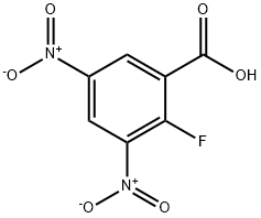2-氟-3,5-二硝基苯甲酸,445-65-8,结构式