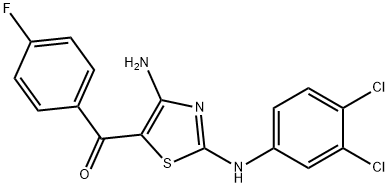 445385-94-4 [4-amino-2-(3,4-dichloroanilino)-1,3-thiazol-5-yl](4-fluorophenyl)methanone