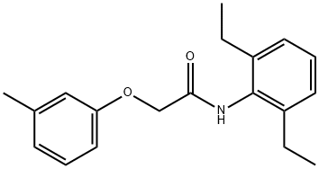 N-(2,6-diethylphenyl)-2-(3-methylphenoxy)acetamide 结构式