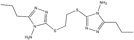 3-({2-[(4-amino-5-propyl-4H-1,2,4-triazol-3-yl)sulfanyl]ethyl}sulfanyl)-5-propyl-4H-1,2,4-triazol-4-amine Struktur